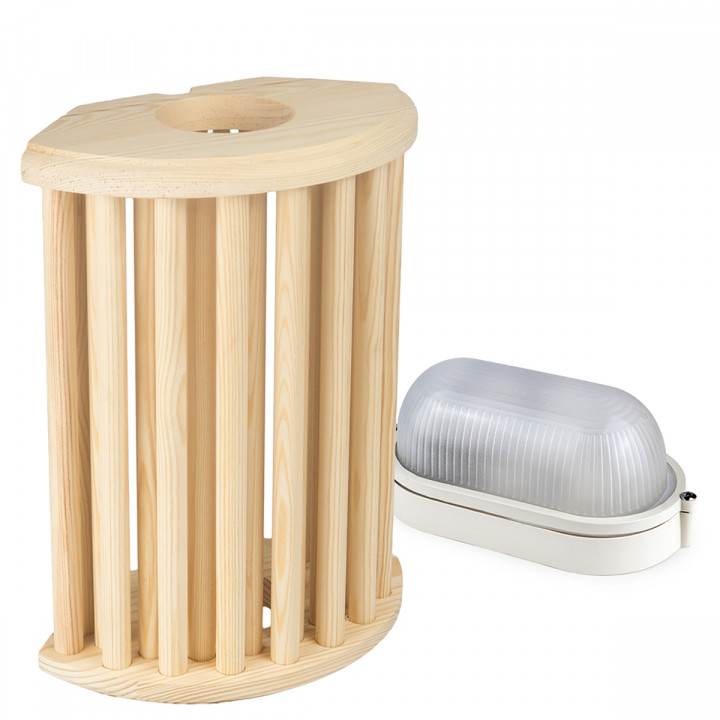 Sawo lampu un režģu komplekts 915-VP, Priede