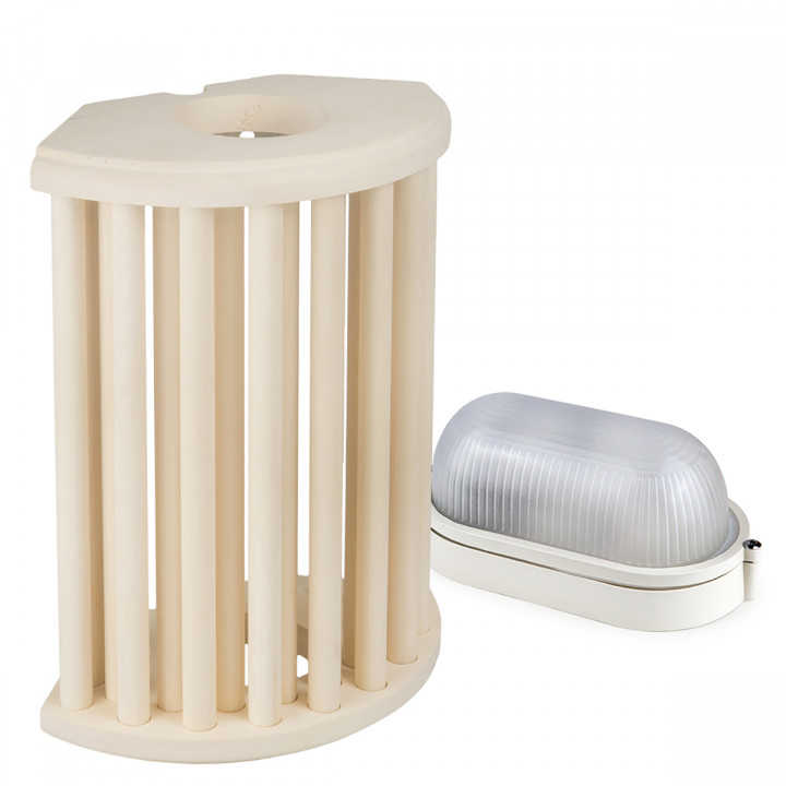 Sawo lampu un režģu komplekts 915-VA, apses
