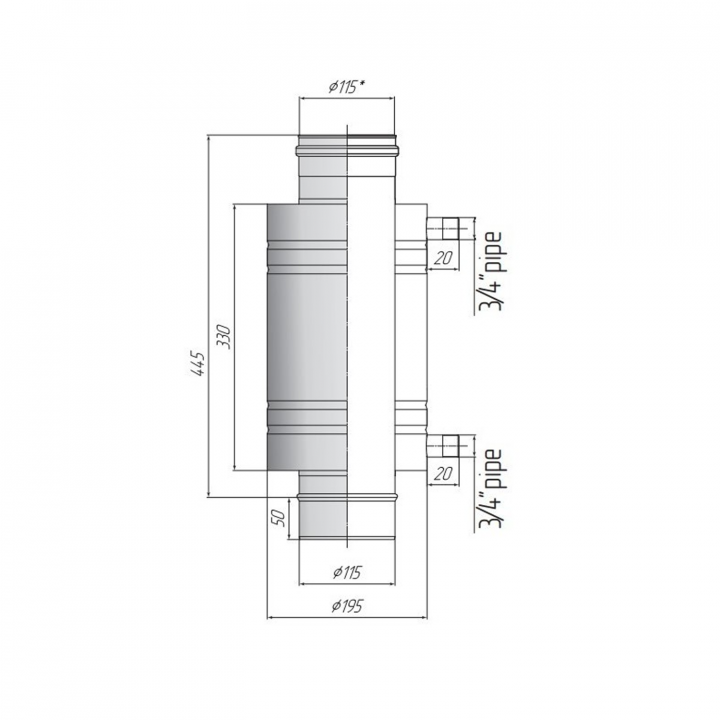 Siltummainis 8 l, 430