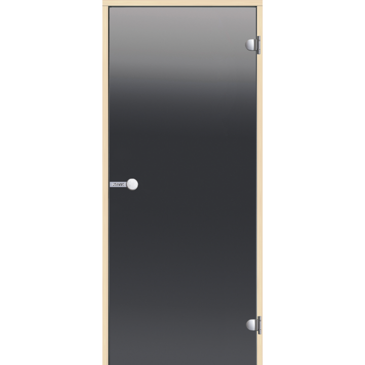 Stikla pirts durvis HARVIA 7x19, Priede, Pelēks