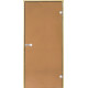 Stikla pirts durvis HARVIA 7x19, Priede, Bronza