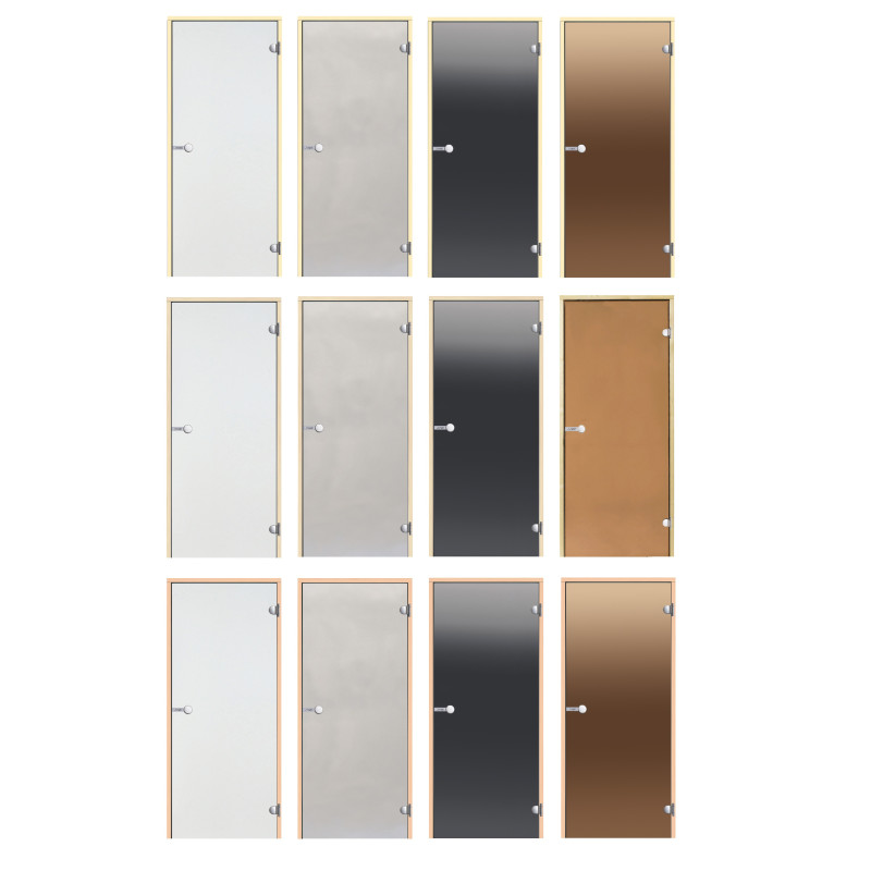 Stikla pirts durvis HARVIA 9x21