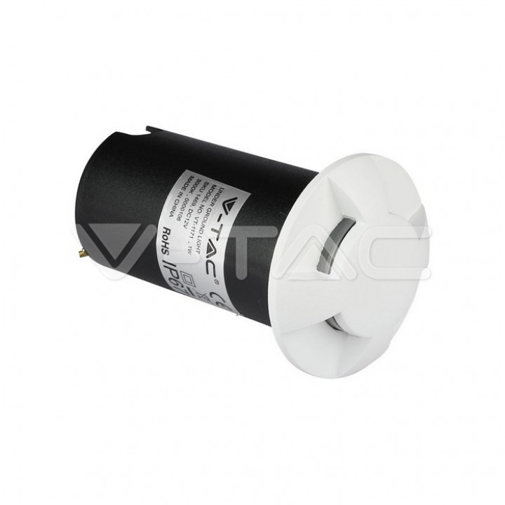 1W LED pakāpienu apgaismojums, balts, 4 virzienu, 3000K