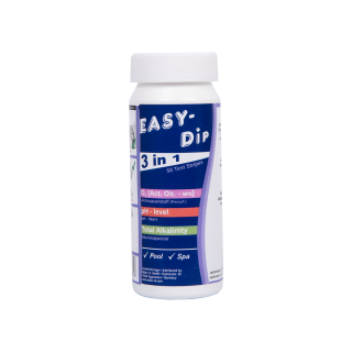 Ūdens testa strēmeles Easy-Dip 3 in 1 pH/O2/sārmainības noteikšanai