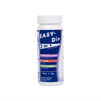 Ūdens testa strēmeles Easy-Dip 3 in 1, pH/O2/sārmainības noteikšanai, 50 gab.