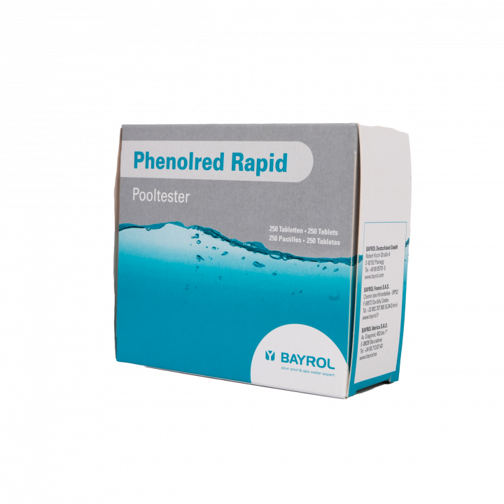 Ūdens testēšanas tabletes Phenolred Rapid, pH noteikšanai, 10 tabletes