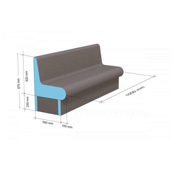 WEDI tvaika pirts sēdeklis 1000mm