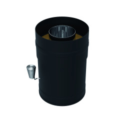 HARVIA skursteņa aizbīdnis, melns, tērauds 