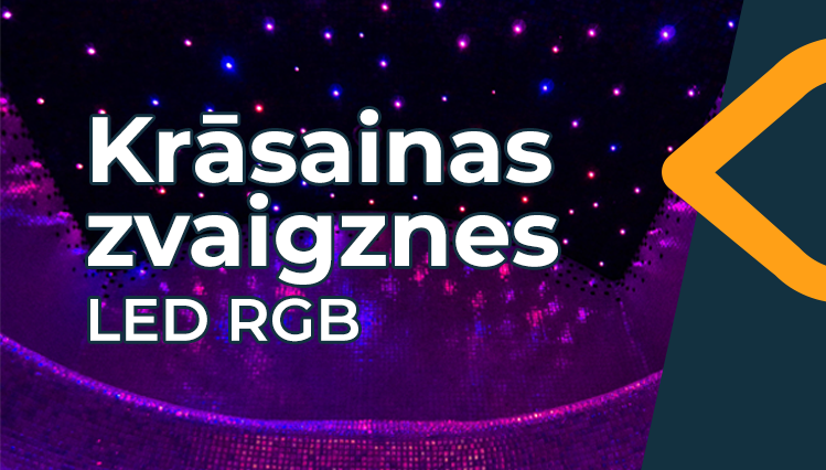 LED RGB apgaismojuma komplekts COLOURED STARS